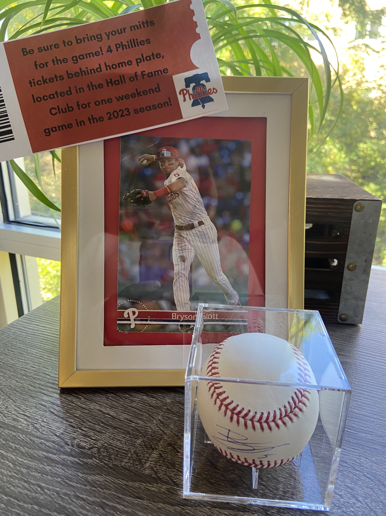 Baseball Fever! 4 Phillies Tickets and Bryson Stott signed baseball! - image 1